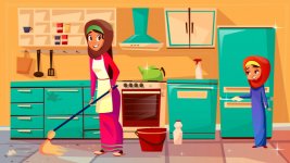 cartoon-muslim-khaliji-mother-daughter-hijab-cleaning-kitchen-together_33099-369.jpg